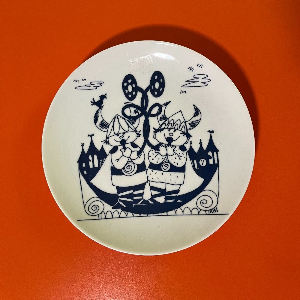 Scandinavian Vikings Ceramic Plate Wall Hanging